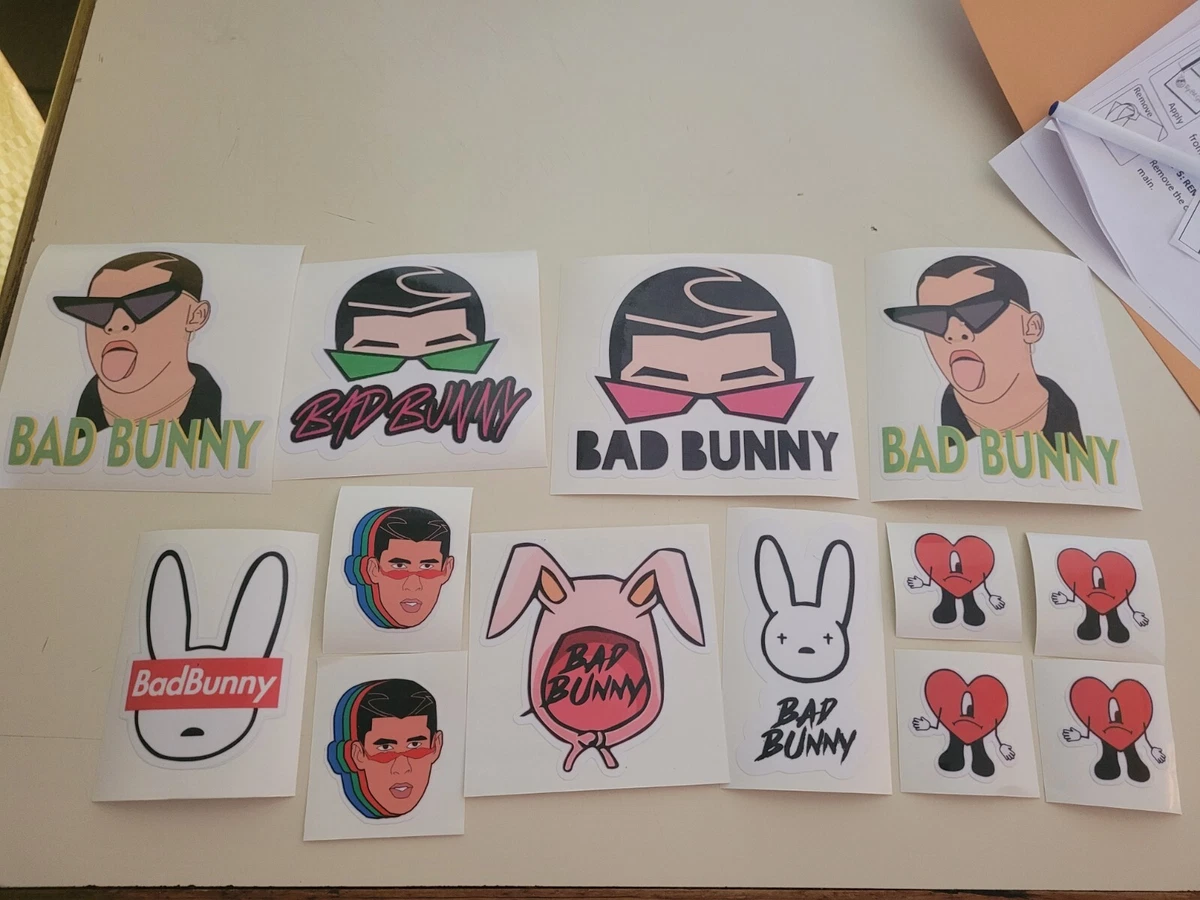 Bad Bunny Stickers Lot 13 stickers print | eBay
