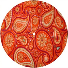 Slipmat Scratch Pad Felt for Single7" Turntable 45 DJ Record Player PAISLEY 2