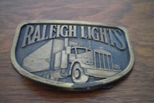 Vintage Raleigh Lights Brass Tone Belt Buckle
