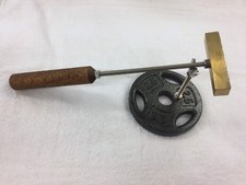 OAK BRANDING IRON HANDLE WITH STAINLESS STEEL HARDWARE FOR OUR BRANDERS LOOK  