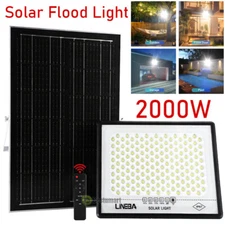 45000000lm LED Solar Street Lights Security Flood Lamp Dusk to Dawn Outdoor Wall