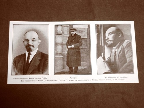 Lenin o Vladimir Il'ič Ul'janov Simbirsk, 1870 - Gorki Leninskie, 1924