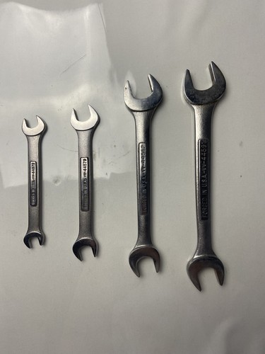 Craftsman 4-piece Open End Wrench set, Sizes 3/8 1/2 9/16 5/8 11/16 3/4 13/16 - Foto 2 di 3