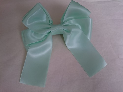 5" Satin Bow Tail Hair Head French Clip Pin - Imagen 20 de 28
