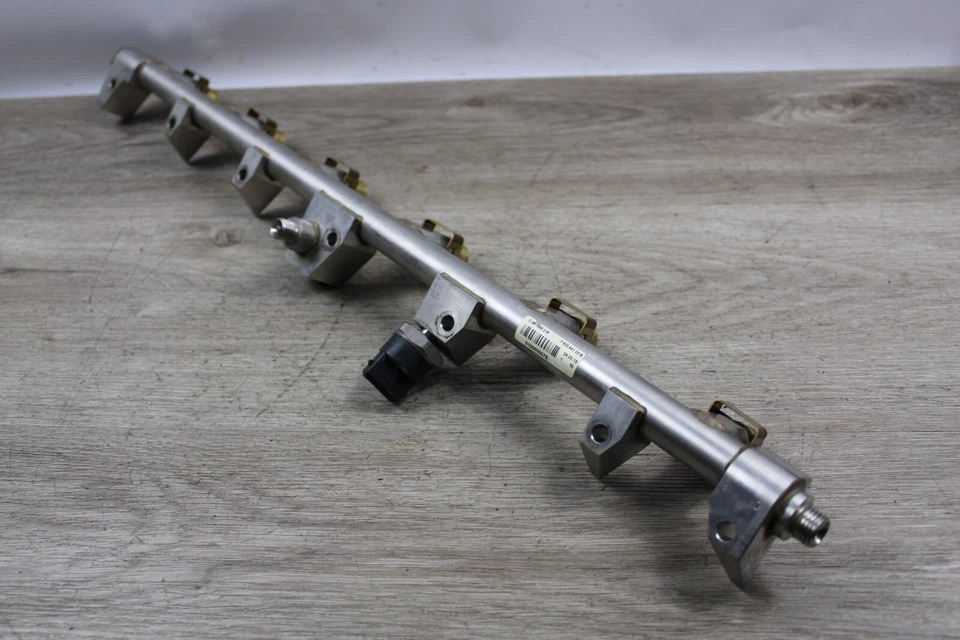 03-08 E65 E66 BMW 760I 760LI N73 INYECCIÓN COMBUSTIBLE RIEL ALTA PRESIÓN BNK2 CYL 7-12 Foto 3 de 4