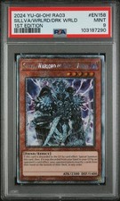 2024 YU-GI-OH! RA03-QUARTER CENTURY BONANZA SILLVA, WARLORD OF DARK WORLD PSA 9