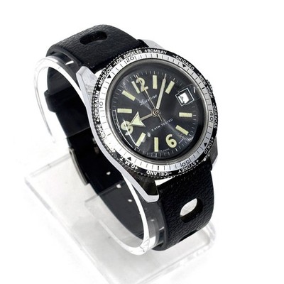 Vintage 60s Lucerne GMT World Time Swiss Made Diver Watch Rotating Bezel Running