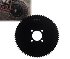35 Chain Go Kart Sprocket 72 Tooth with a 2'' Bore Compatible Normal, Black