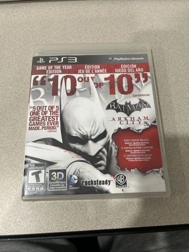 Batman: Arkham City Game of the Year - Sony PlayStation 3 CIB MINT DISK