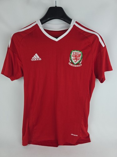 Adidas Wales National Team Home Jersey T Shirt Size S