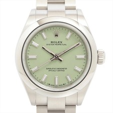 Rolex Oyster Perpetual 28 276200 SS SS AT pistachio dial oyster bracelet