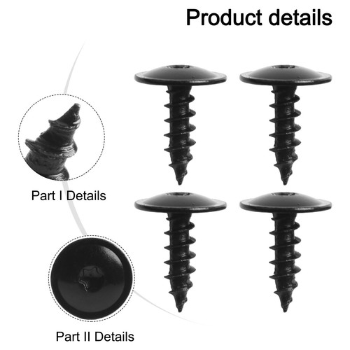 50x Front Engine Cover Undertray Wheel Arch Torx Screw for Golf Easy to Install - Picture 3 of 18