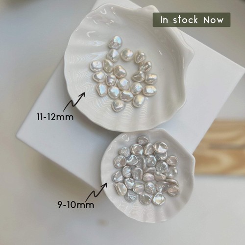 Baroque Pearl Stud Earrings with Gold Filled Post - Bild 4 von 13