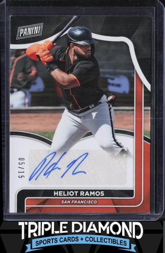 2021 Panini Heliot Ramos Autograph Auto #05/15 SF Giants Z535
