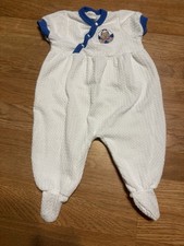 Vintage Carters Baby Romper With Sailor Bear And Footies