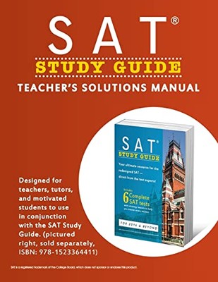 SAT Study Guide Teachers Solut - GOOD