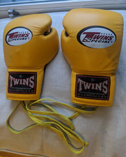 Guantoni da boxe gemelli 10 oz stringati Muay Thai
