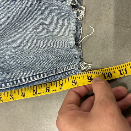 Vintage 90s Levis 550 Orange Tab Denim Jean Shorts Youth Size 8 Slim (22x8.5) - Picture 9 of 9