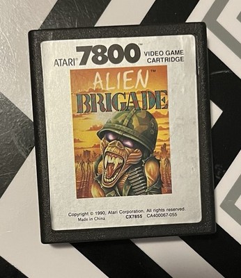 Atari Alien Brigade for Atari 7800 Video Game Cartridge (1990)