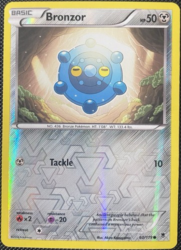 Bronzor 60/119 XY-Phantom Forces Reverse Holo - Pokémon Card - 第 1/2 張圖片