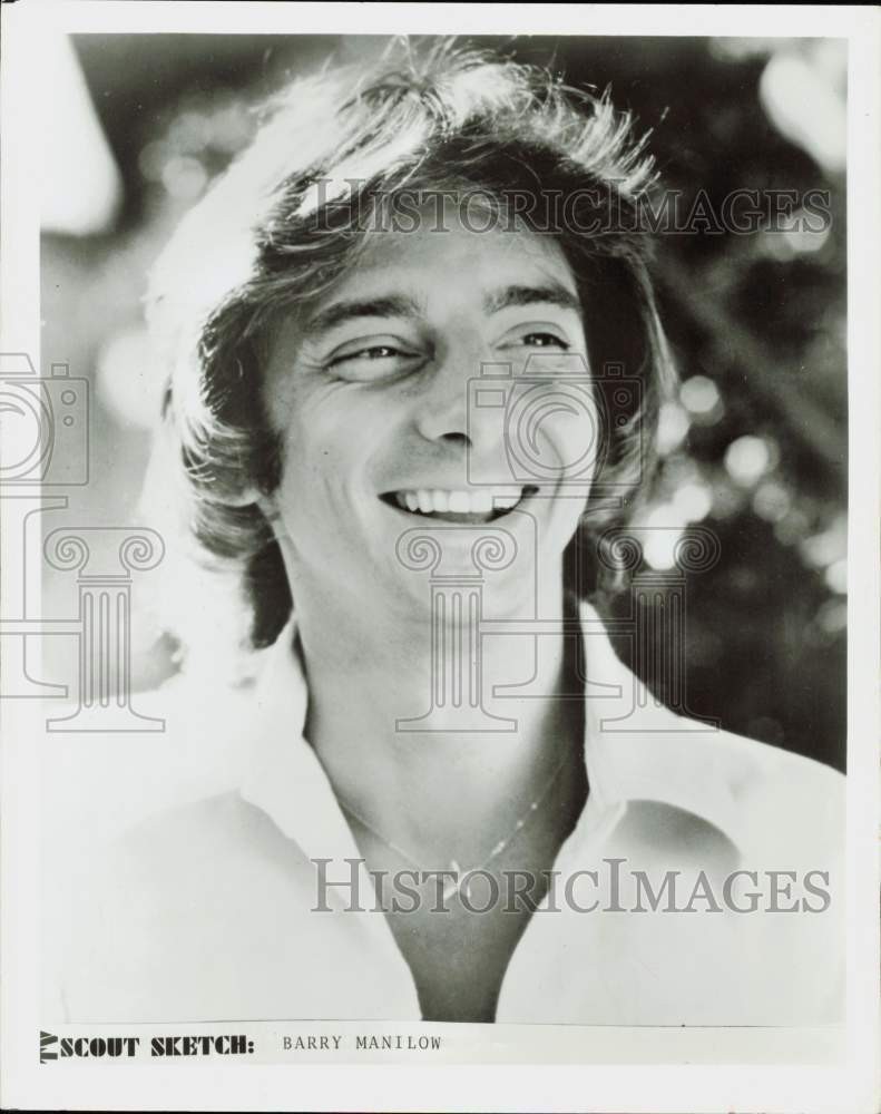 1977 Press Photo Singer Barry Manilow - lrq02895