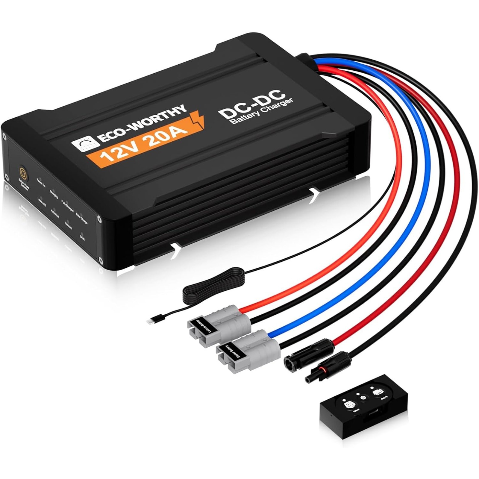ECO-WORTHY 12V 20A DC to DC Battery Charger MPPT Dual Input 