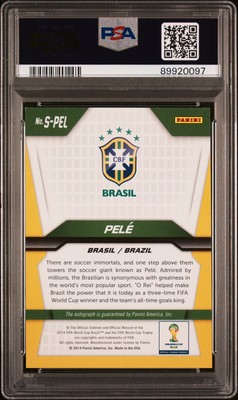 2014 PANINI PRIZM WORLD CUP SIGNATURES #SPEL PELE PSA 9 AUTO | eBay