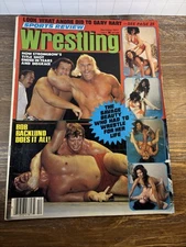 SPORTS REVIEW WRESTLING - DEC 1977 - BOB BACKLUND / STRONGBOW / PETER MAIVIA