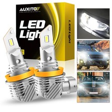 LED Headlight Bulb AUXITO H11 H9 H8 Low Beam Fog Light 17W 20000LM 6000K White