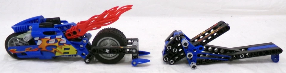 2004 LEGO Racers 8646 Speed Slammer Vélo Ensemble Complet Hors De La Boîte - Photo 4/4