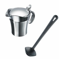 Westmark Thermo Sauciere 0 5L Mit SoßEnlöFfel Gentle Doppelwandig Edelstahl Weiß