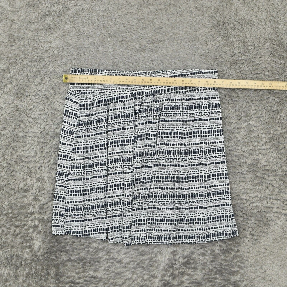 Lane Bryant 女式 18/20 码百褶裙蓝色人造丝几何图案拉 — 第 4/4 张图片