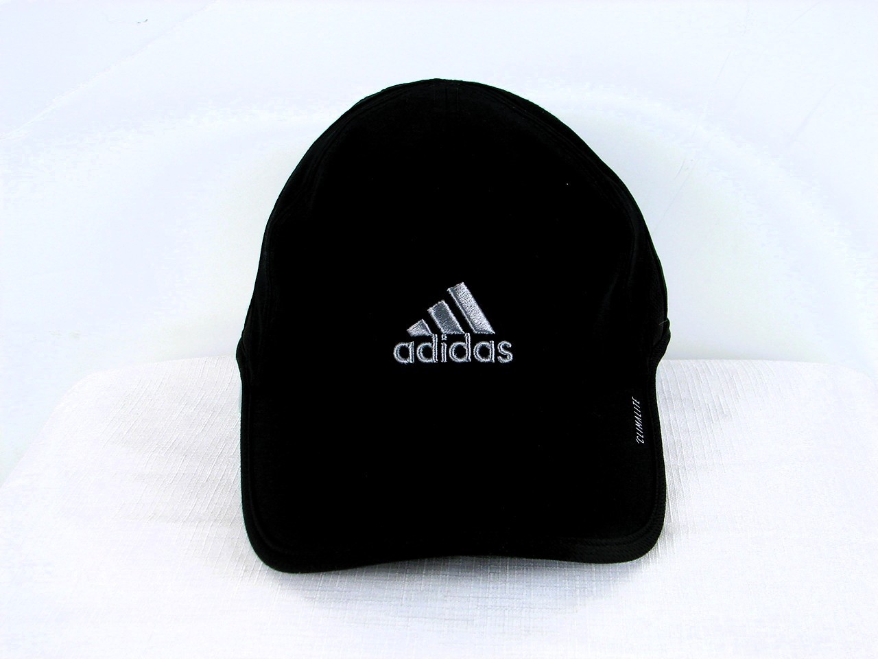 Adidas Climalite Silver Logo Black Strapback Hat