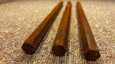 .600" Hex mild steel bars X3,  Bars have surface rust due to bad storage