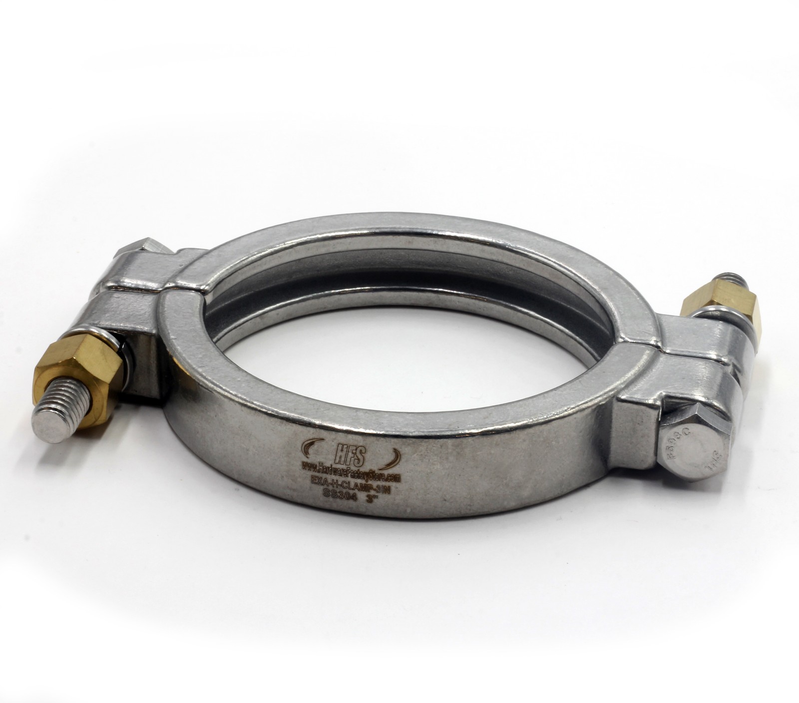 HFS(R) 3" High Pressure Tri Clamp Clover Sanitary Clamp, Stainless Steel 304