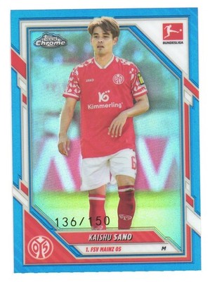 2025-26 Topps Chrome Bundesliga FSV Mainz 05 Blue Kaishu Sano /150