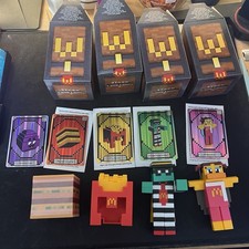 Unused Codes Minecraft McDonald  s Lot Of 5 Happy Meal Figures And Character Card