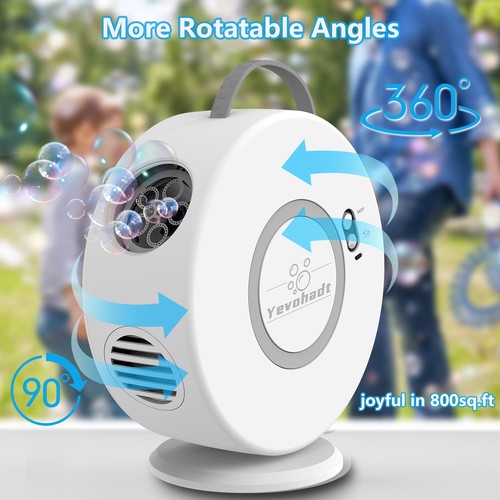 Bubble Machine for Kids Toddlers,Automatic Bubble Blower Rechargeable, 90° 36... - Picture 2 of 9