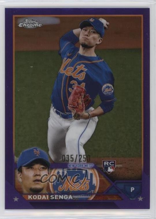 2023 Topps Chrome Purple Refractor 35/250 Kodai Senga #217 0mw5