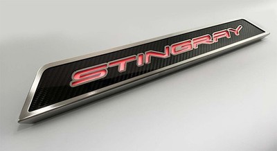 ACC Door Sill Trim Kit fits 2020-22 Chevy Corvette C8 - ''Stingray''Red LED