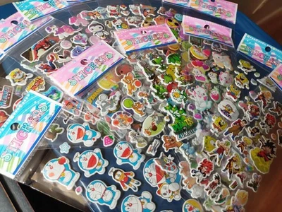 SANDYLION Cute and cool puffy sticker sheets you choose.manga,cartoon,disney,hello kitty