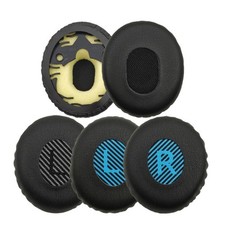 Headphone Earpads For QC3 Headsets Ear Cushions Faux Leather Noise Reduces