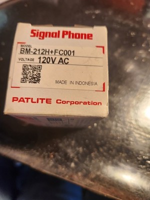 PATLITE SIGNAL PHONE BM-202HFC001 COMPACT MULTI SOUND ALARM 30MM 24 AC/DC