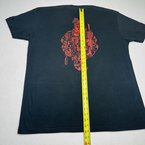 Camiseta Savage Tacticians Para Hombre Negra Calavera Noche Gafas Warlord 2XL - Imagen 3 de 10