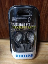 PHILIPS SHS3200 BLACK Flexible Fit Extra Bass Earhook Headphones