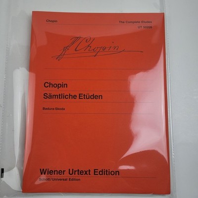 Wiener Urtext Edition of Frederic Chopin's complete etudes