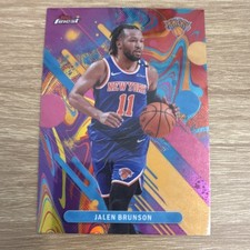 Topps 2025-26 Finest Base Set Jalen Brunson Oil Spill #26 Knicks Basketball