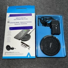 Anker PowerWave II 15W Qi Wireless Charging Pad (w/ Wall Charger) - Black