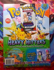 Pokémon Heavy Hitters Official Magazine With Phantasmal Flames Booster Pack