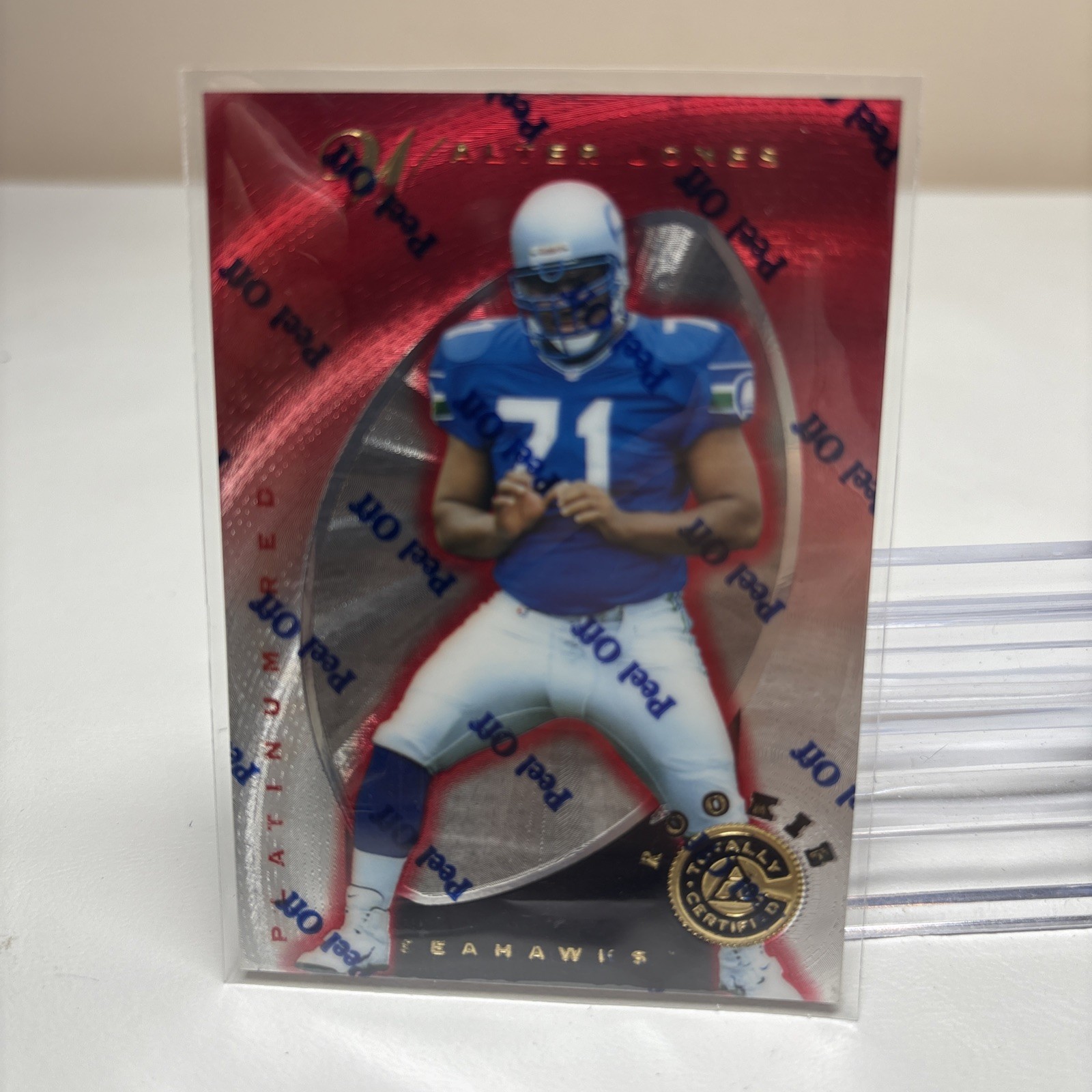 1997 Pinnacle Totally Certified #134 Walter Jones #/4999